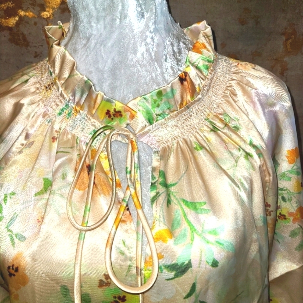 Floral Print Women's Tunic Top - Picture 4 of 5